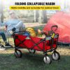 VEVOR Wagon Cart Collapsible Folding Cart with 176lbs Load Outdoor Utility