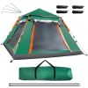 Foldable Waterproof Tent for 4-5 People with 2 Mosquito Nets