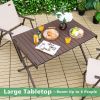 Portable Aluminum Camping Table with Carrying Bag for 4-6 People