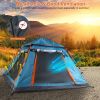 Foldable Waterproof Tent for 4-5 People with 2 Mosquito Nets
