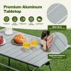 Adjustable HeavyDuty Outdoor Folding Camping Table