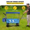 VEVOR Extra Large Collapsible Garden Cart with Removable Canopy Folding Wagon