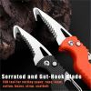 Serrated Pocket Knife Hook Blade Utility Knife Folding Camping Knife Parcel