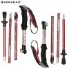 KORAMAN Collapsible Trekking Poles – Adjustable 37-43" Lightweight Hiking Sticks