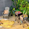 Folding Camping Tables with Large Storage Sink, 2 Pieces 