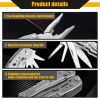 Multifunction Stainless Steel Multitool Pocket Knife Pliers Folding Pliers Mini