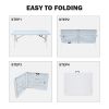 Portable 6ft Folding Plastic Table for Camping, Picnics, Parties, and Dining