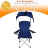 Foldable Beach Canopy Chair Sun Protection Camping Lawn Canopy Chair 330LBS Load