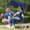 Foldable Beach Canopy Chair Sun Protection Camping Lawn Canopy Chair 330LBS Load