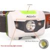 AloneFire HP30 3W Red White LED Lightweight Light AAA Battery Headlamp Portable