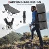Travel Folding Retractable Camping Cot with Mattress and Carry Bag
