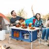 The Height Adjustable Folding Camping Table