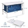 The Height Adjustable Folding Camping Table