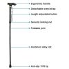 AntiSlip Adjustable Folding Travel Hiking Walking Stick