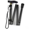 Foldable Lightweight Walking Stick Trekking Pole With Rubber Tip Adjustable
