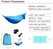 Camping Hammock with Mosquito Net Ultralight Portable Nylon Outdoor Windproof