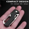 Serrated Pocket Knife Hook Blade Utility Knife Folding Camping Knife Parcel