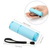 Glow In Dark Flashlight Rubber Coated Mini 9 LED Flashlight Portable Handy