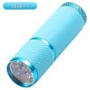 Glow In Dark Flashlight Rubber Coated Mini 9 LED Flashlight Portable Handy