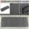 Travel Folding Retractable Camping Cot with Mattress and Carry Bag