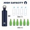 2L Stainless Steel Water Bottle, Single Wall 