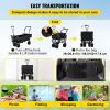 VEVOR Extra Large Collapsible Garden Cart with Removable Canopy Folding Wagon