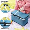 Large Picnic Basket Insulated Foldable Cooler Bag for Camping Picnic Travel
