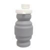 Portable Silicone Folding Cup 320ml Mini Outdoor Picnic Tableware Box Travel
