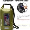 Waterproof Dry Bag 10L/20L/30L Fishing Bag With Clear Phone Case Roll Top