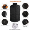 Heated Vest with 23 Heating Zones and 3 Heat Levels for Winter Sports