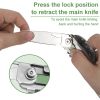 Multifunction Stainless Steel Camping Knife with Folding Design