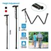 AntiSlip Adjustable Folding Travel Hiking Walking Stick