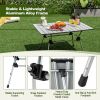 Adjustable HeavyDuty Outdoor Folding Camping Table