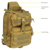 Medium Sling Shoulder Bag for Outdoor Daypack and Backpacking - 5L Capacity