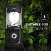 Solar LED Camping Light Portable Camping Lamp USB Rechargeable Flashlight