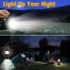 Solar LED Camping Light Portable Camping Lamp USB Rechargeable Flashlight