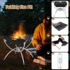 3-in-1 Camping Campfire Grill with Stainless Steel Grills