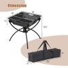 3-in-1 Camping Campfire Grill with Stainless Steel Grills
