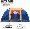 Bosonshop Outdoor 8 Person Camping Tent Easy Set Up Party Large Tent
