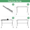 Portable Aluminum Camping Table with Carrying Bag for 4-6 People