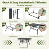 Adjustable HeavyDuty Outdoor Folding Camping Table