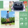 Portable Aluminum Camping Table with Carrying Bag for 4-6 People