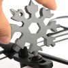 2 Pack Desuccus 18 in 1 Snowflake Multi Tool Bottle Opener