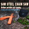 11/33 Teeth Survival Chain Saw Hand Steel Wire Saw for Outdoor Use