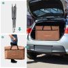 A Foldable Outdoor BBQ Portable Grilling Table with Windscreen Bag