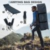 Travel Folding Retractable Camping Cot with Mattress and Carry Bag