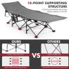 Travel Folding Retractable Camping Cot with Mattress and Carry Bag