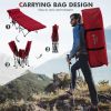 Travel Folding Retractable Camping Cot with Mattress and Carry Bag