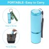Glow In Dark Flashlight Rubber Coated Mini 9 LED Flashlight Portable Handy