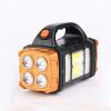 1pc Multifunctional Solar LED+COB Light with Handle USB Charging Waterproof